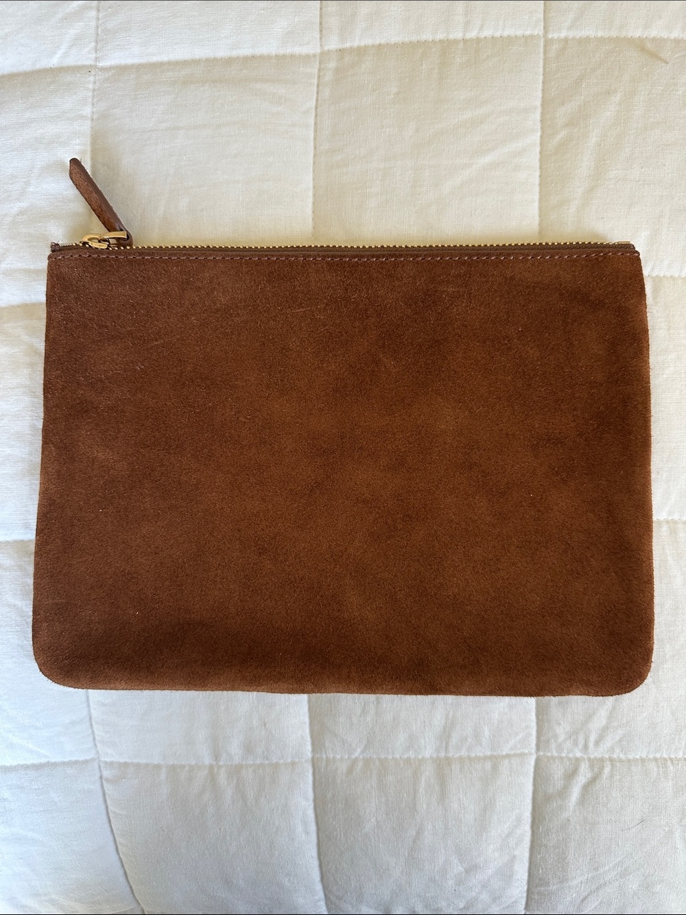 NWOT J. Crew Authentic Leather and Suede Clutch